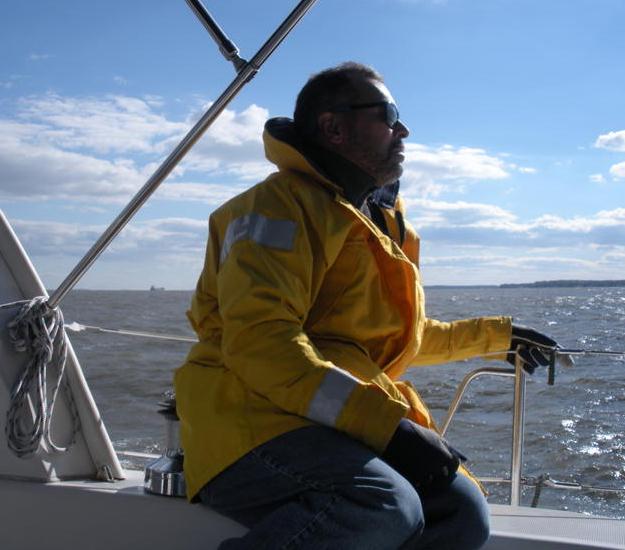 Capt. Rob on watch