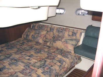 Huge berth in the owner's cabin